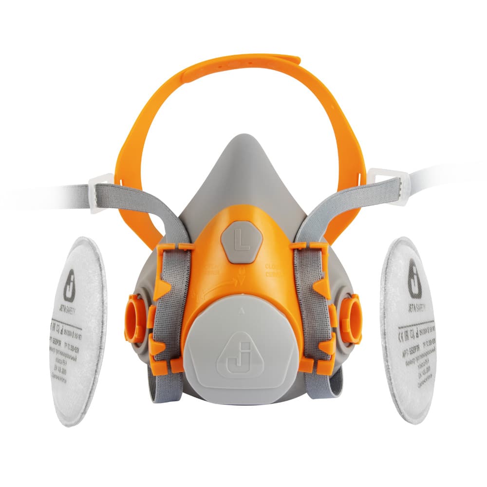 КОМПЛЕКТ СВАРЩИКА Jeta Safety J-SET 6500 Weld Kit размер L: полумаска, противоаэрозольные фильтры P3R (2 шт)