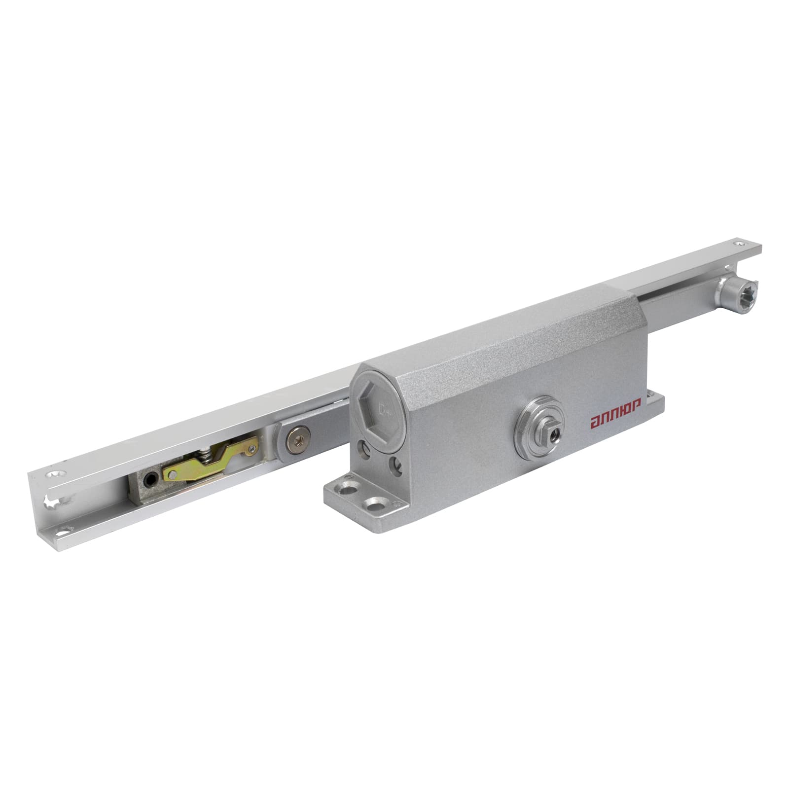 Доводчик дверной АЛЛЮР  COMFORT ДД 168/3-4 AH-S (до 100 кг) серебро