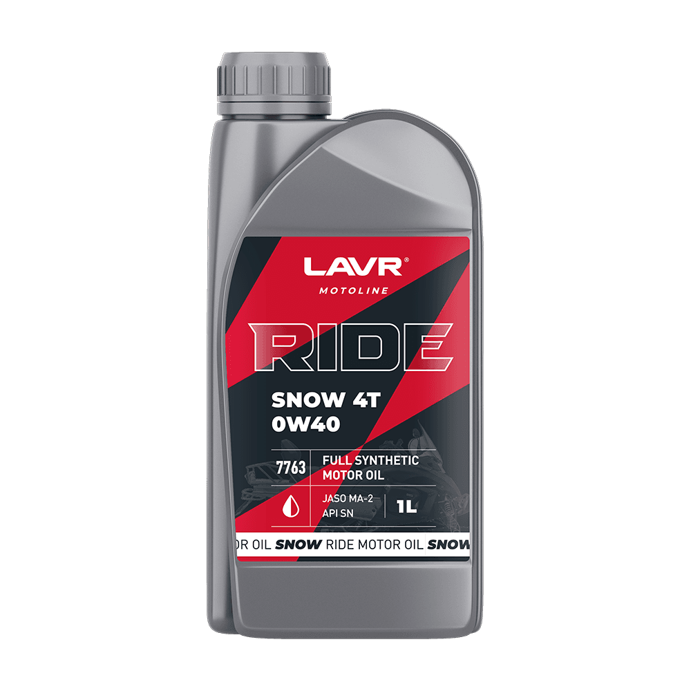 LAVR MOTO Моторное масло RIDE SNOW 4T 0W40 SN, 1 л