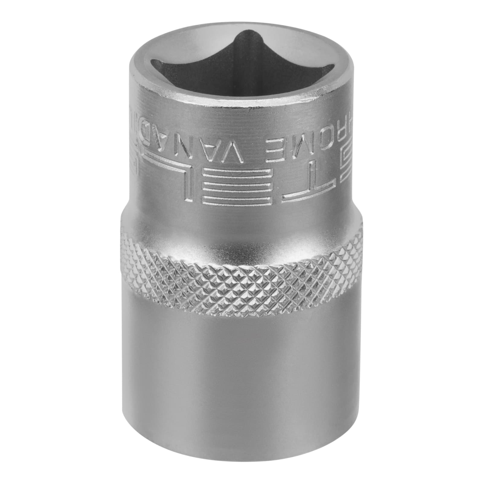 Головка торцевая, 17 мм, 12-гранная, CrV, под квадрат 1/2', хромированная