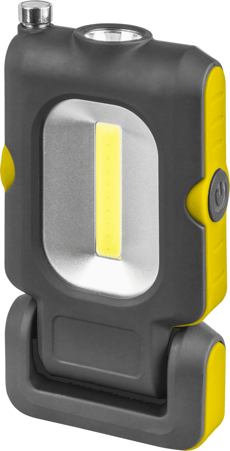 Фонарь светодиодный NPT-W07-ACCU 1Вт LED+3Вт COB LED аккумуляторный пластик