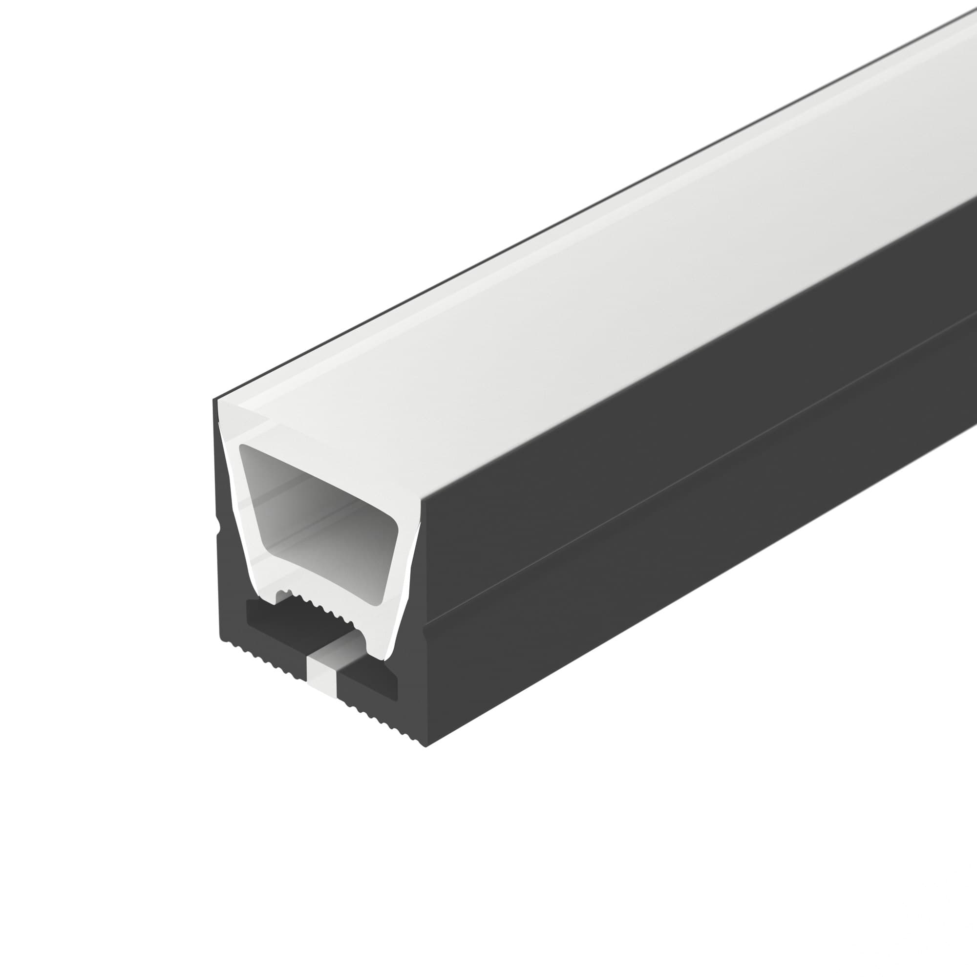Профиль силиконовый WPH-FLEX-1616-TOP-S11-5m BLACK (Силикон)