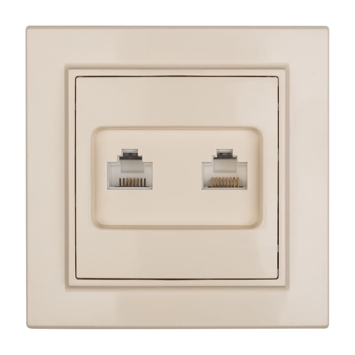 Розетка RJ-45+Phone СП бежевый Минск