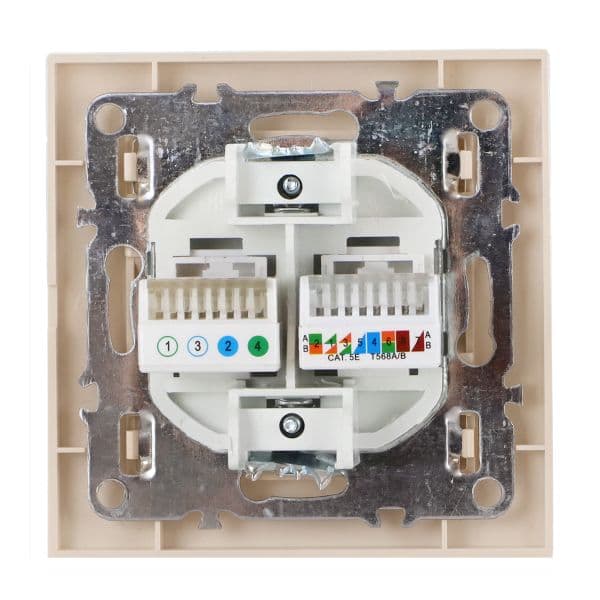 Розетка RJ-45+Phone СП бежевый Минск