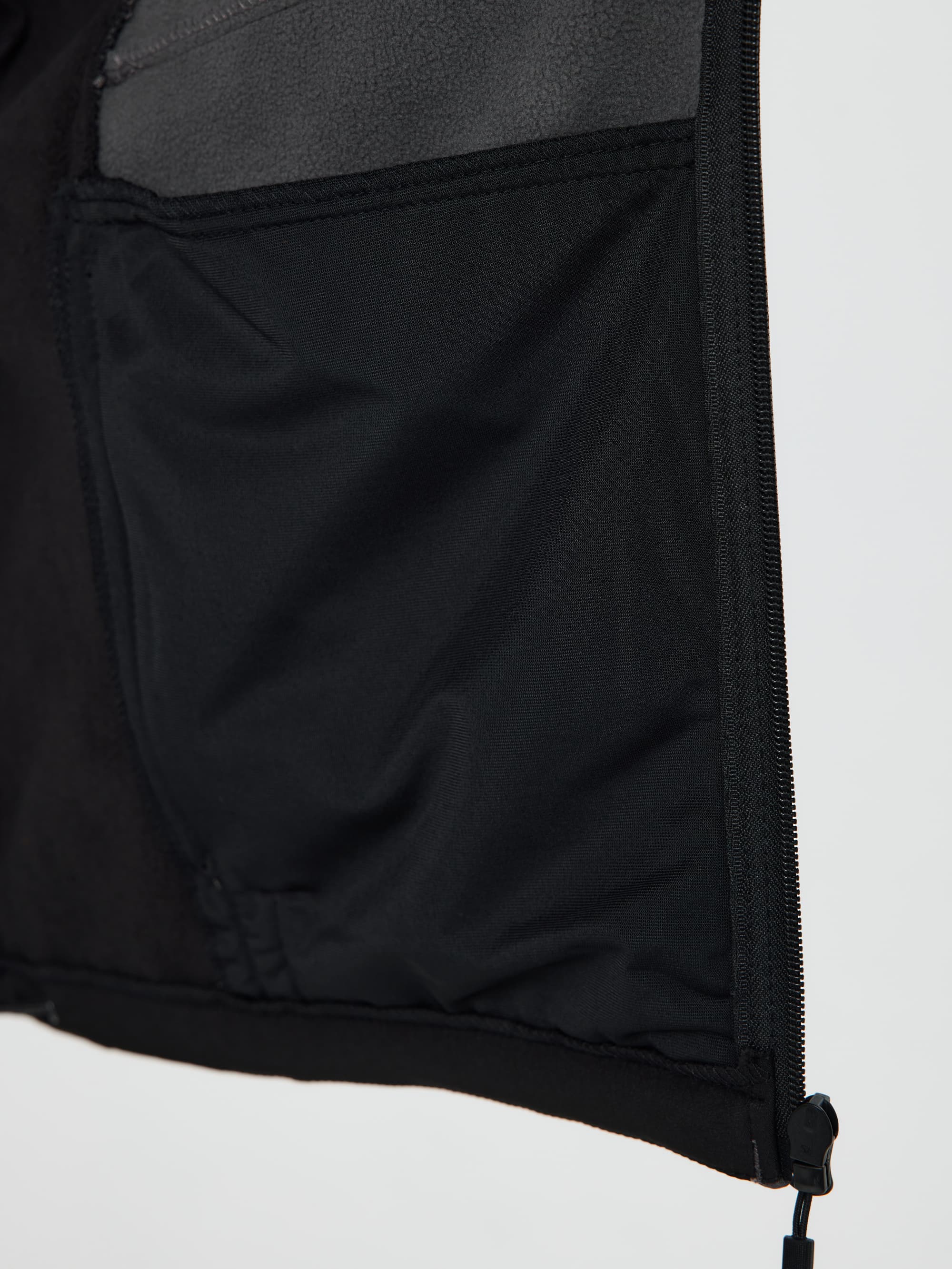 Куртка демисезонная LULEA2 из материала Softshell, серо-чёрная, размер M