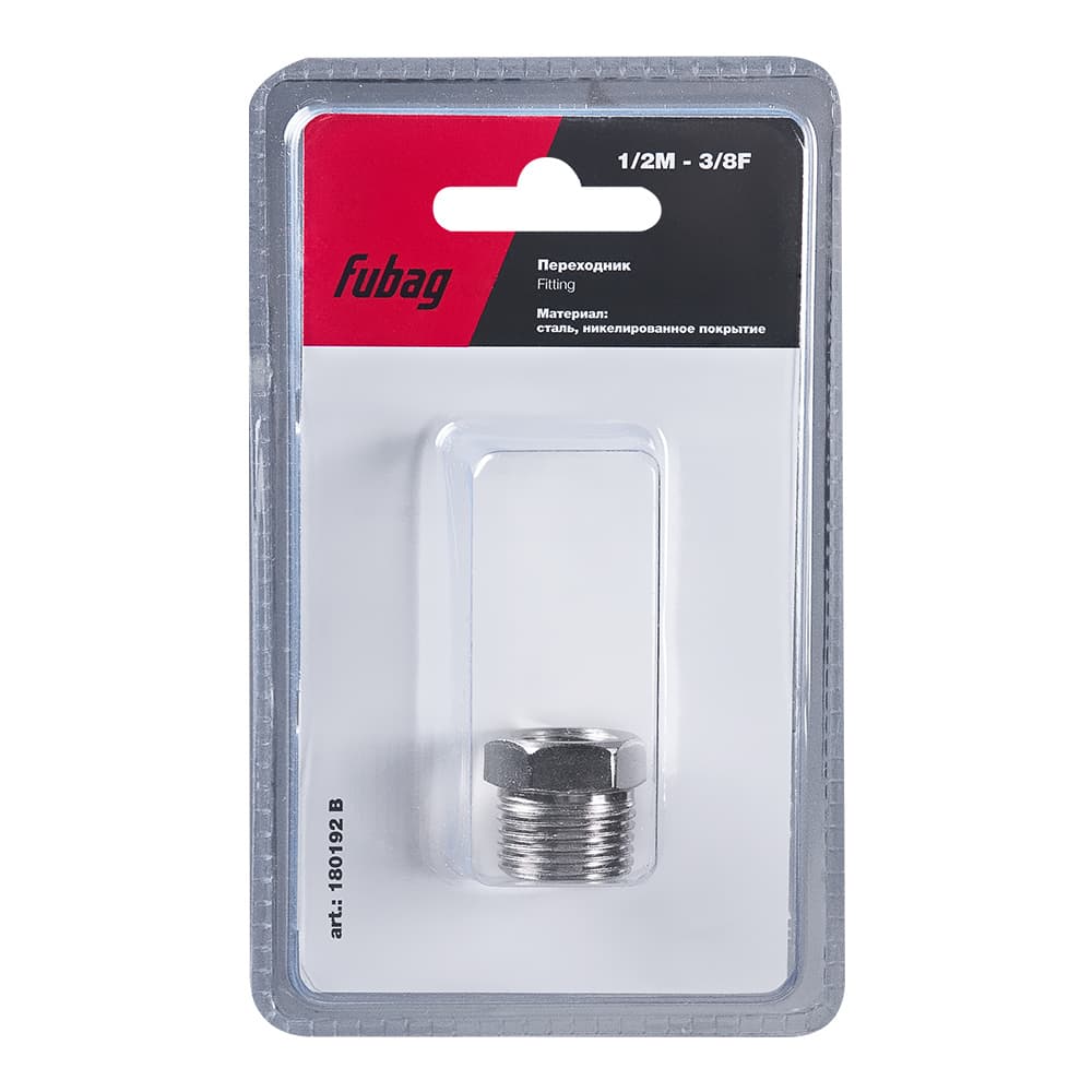 Переходник 1/2''M на 3/8''F блистер 1 шт