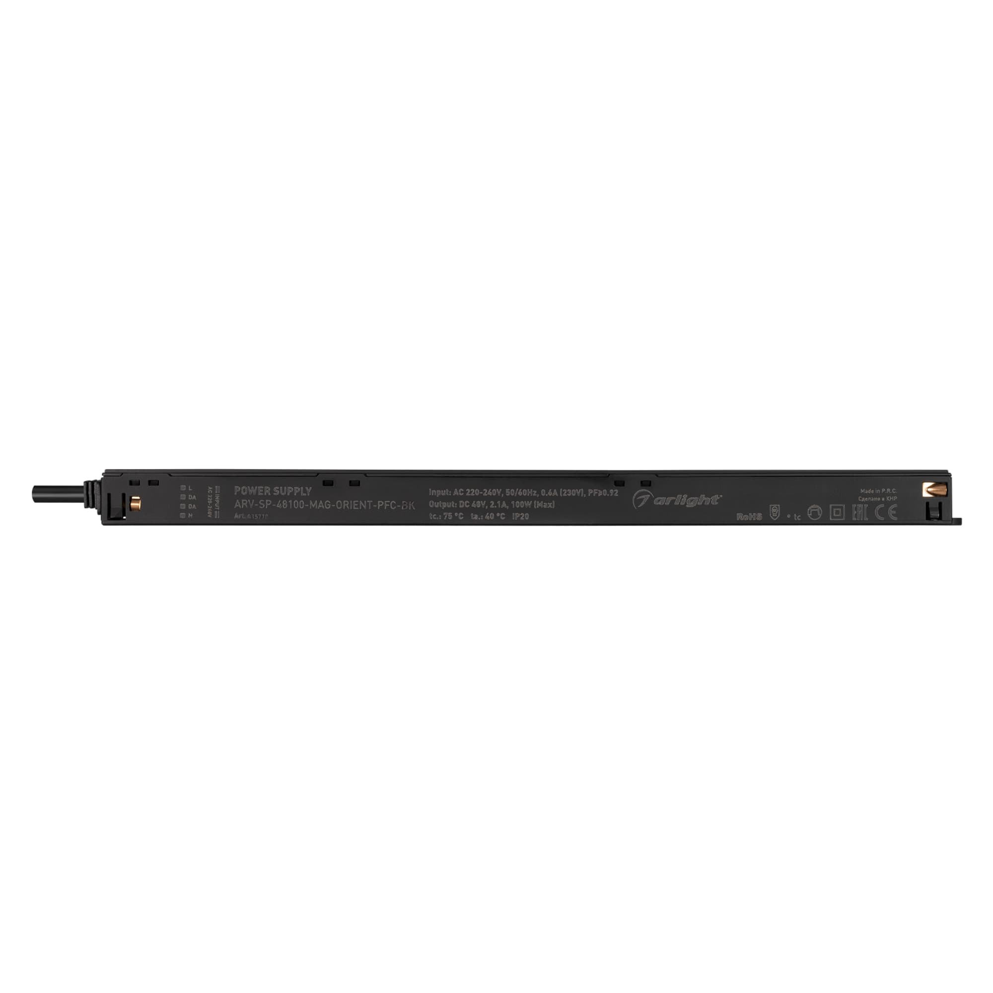 Блок питания ARV-SP-48100-MAG-ORIENT-PFC-BK (48V, 2.1A, 100W) ( IP20 Пластик, 5 лет)