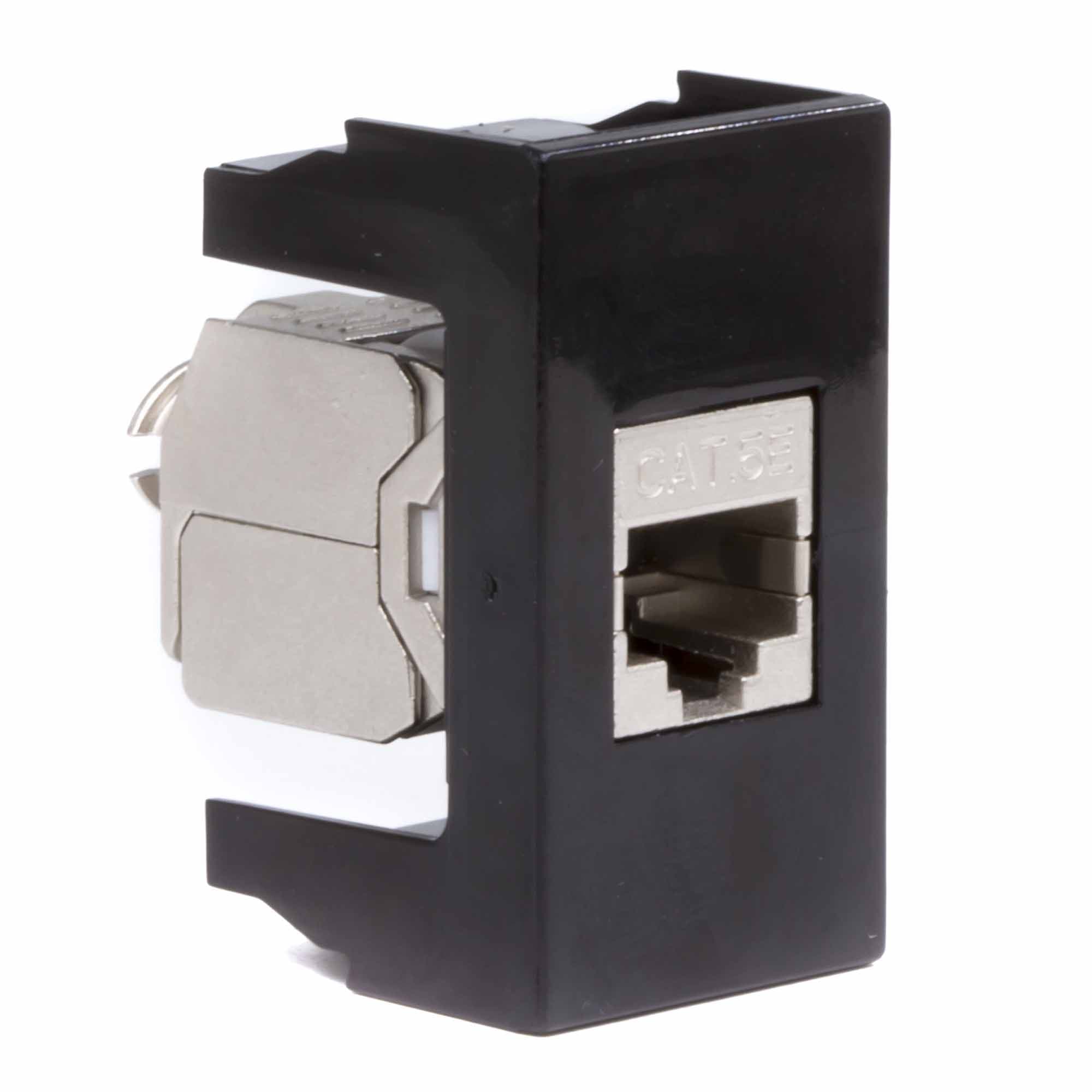 Розетка RJ-45 кат5E,экр, ЭУИ Вива (Viva),1 мод.,черн