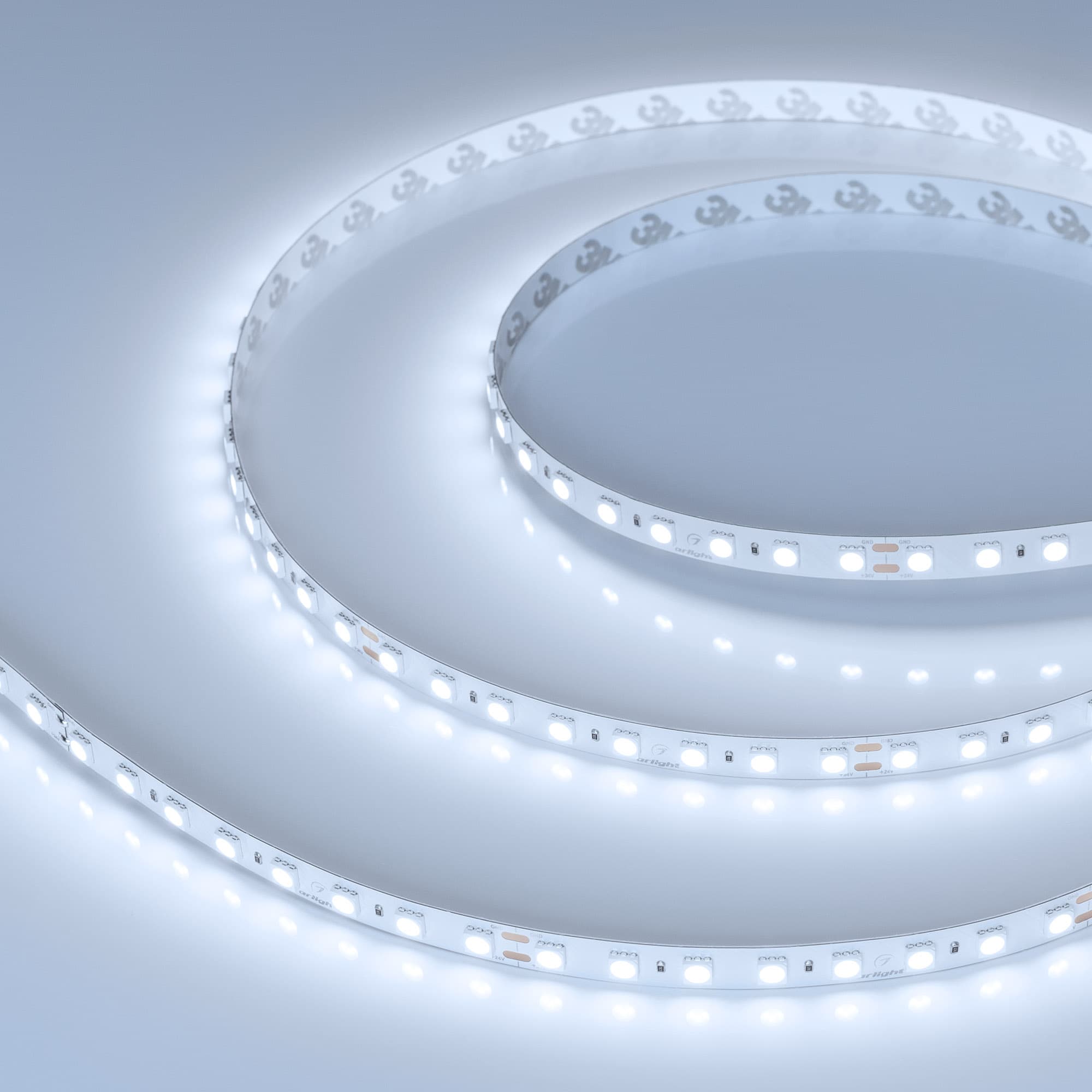 Лента светодиодная 11 Вт/м 24В IP20 6000K 80LED/м UL-B80-10mm SMD 5060 5 м