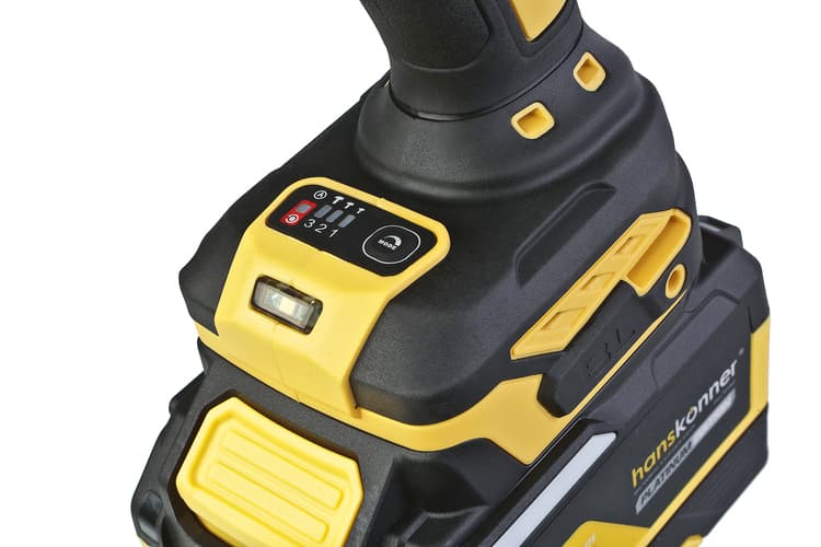 Гайковерт удар б/щ Hanskonner PLATINUM,18В,1Batt  rySystem, 1300Нм, 3/4,акк 6Ач+ЗУ