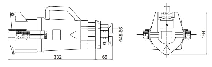 Розетка кабельная CS IP67 250A 3P+E 690В