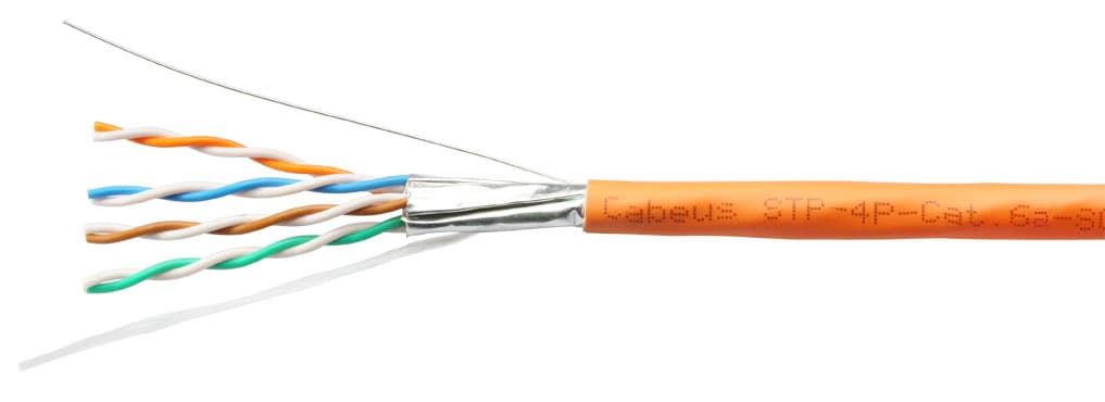 Витая пара U/FTP Cat 6a 4 пары 23 AWG solid LSZH нг(А)-HF 305м
