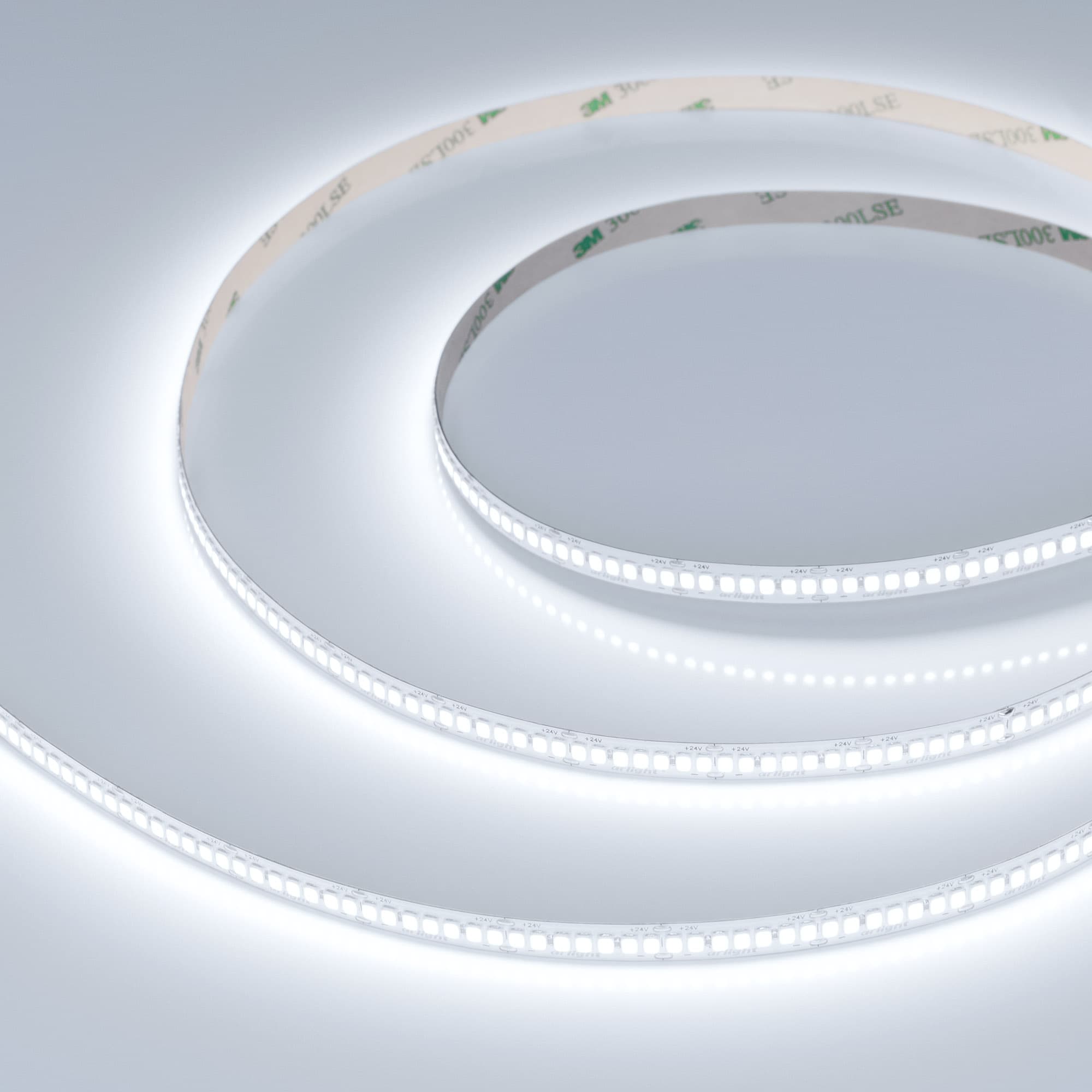 Лента светодиодная 10 Вт/м 24В IP20 6000K 280LED/м RT/RTW-A280-8-10mm SMD 2835 5 м