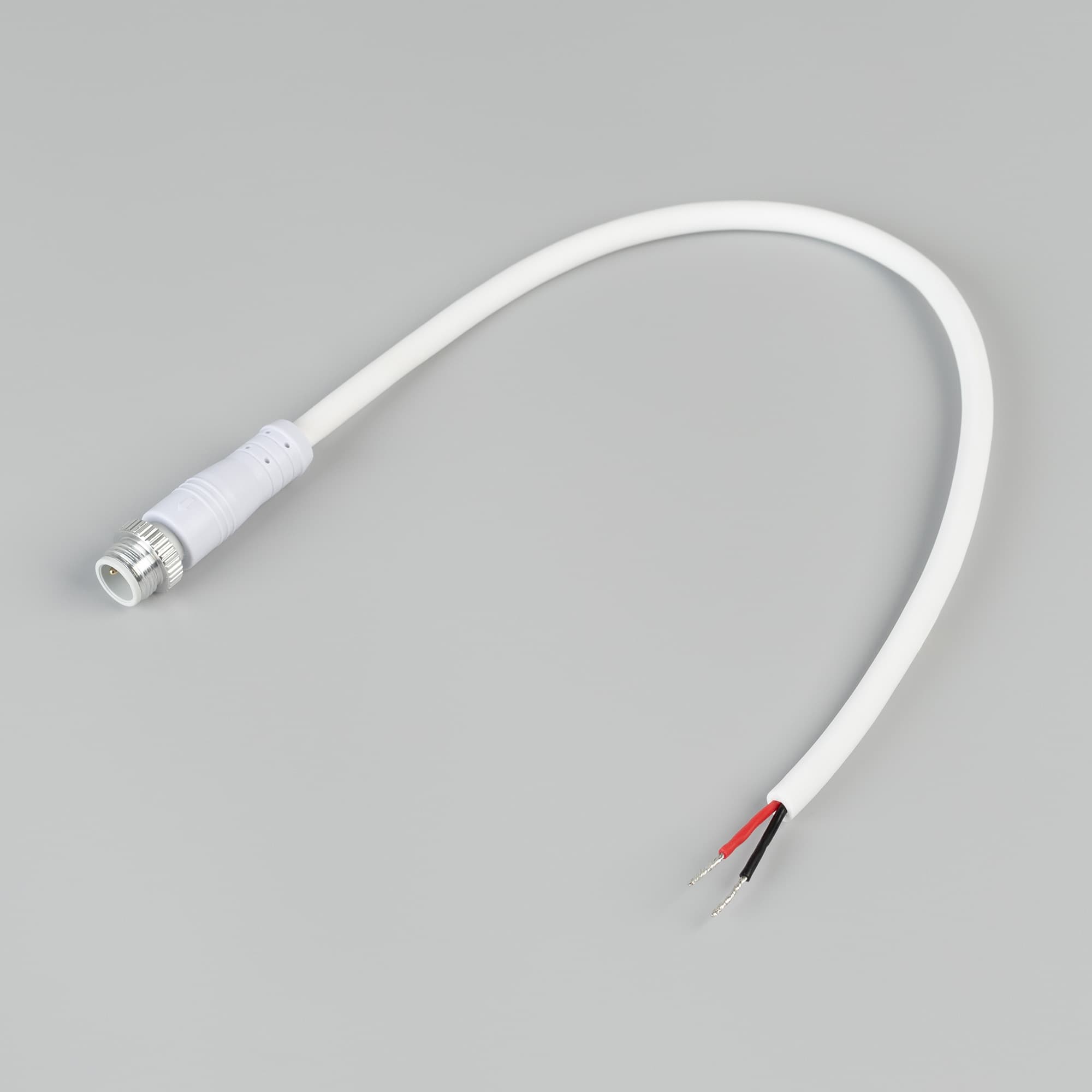 Коннектор питания ARL-WAVE-1615-CON-POWER-MALE-2PIN-WHT IP67, пластик, 3 года