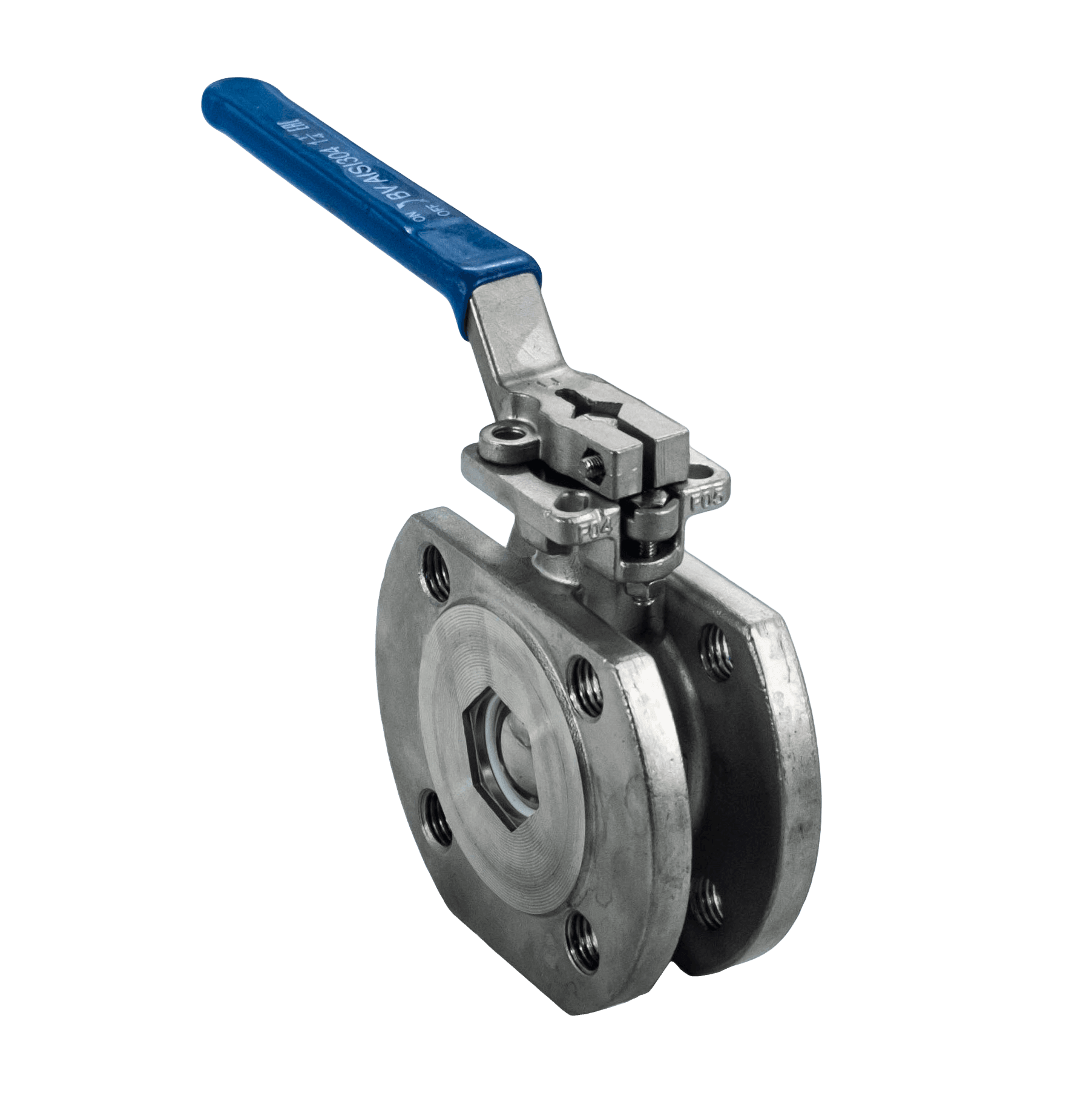 Кран шаровый межфланцевый под привод нержавеющий (1PC), AISI304 DN32 (1 1/4'), (CF8), PN16