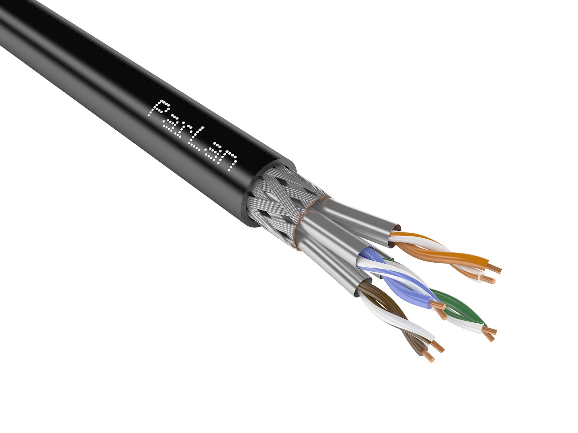 Витая пара ParLan S/FTP Cat 6A PVC/PE 4х2х0.57