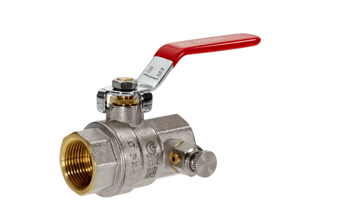 Кран шаровой BVR-DR ГОСТ59553-2021 PN40 DN50 ВВ и спускным элементом