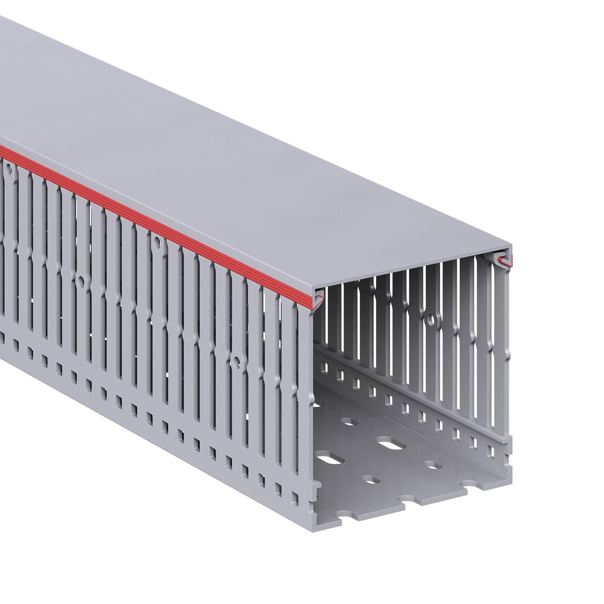 Короб перфорированный RL6 80x80 серый QUADRO