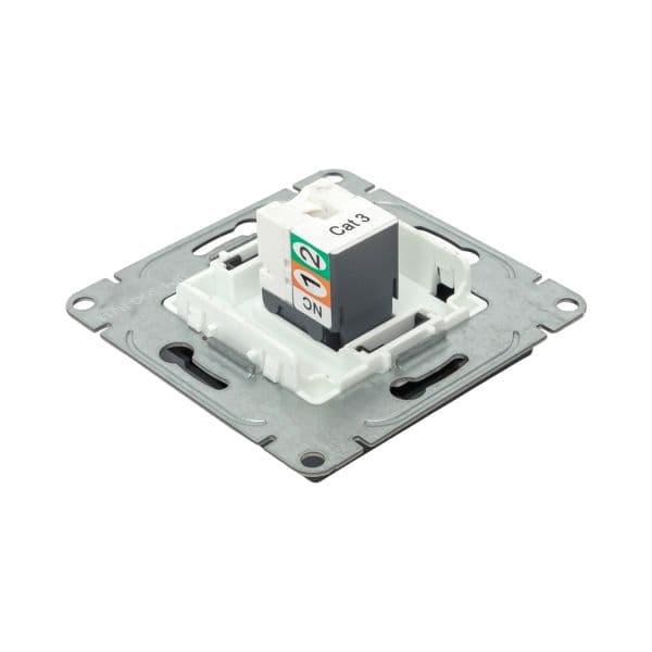 Механизм розетки RJ11  графит Эпика EKF