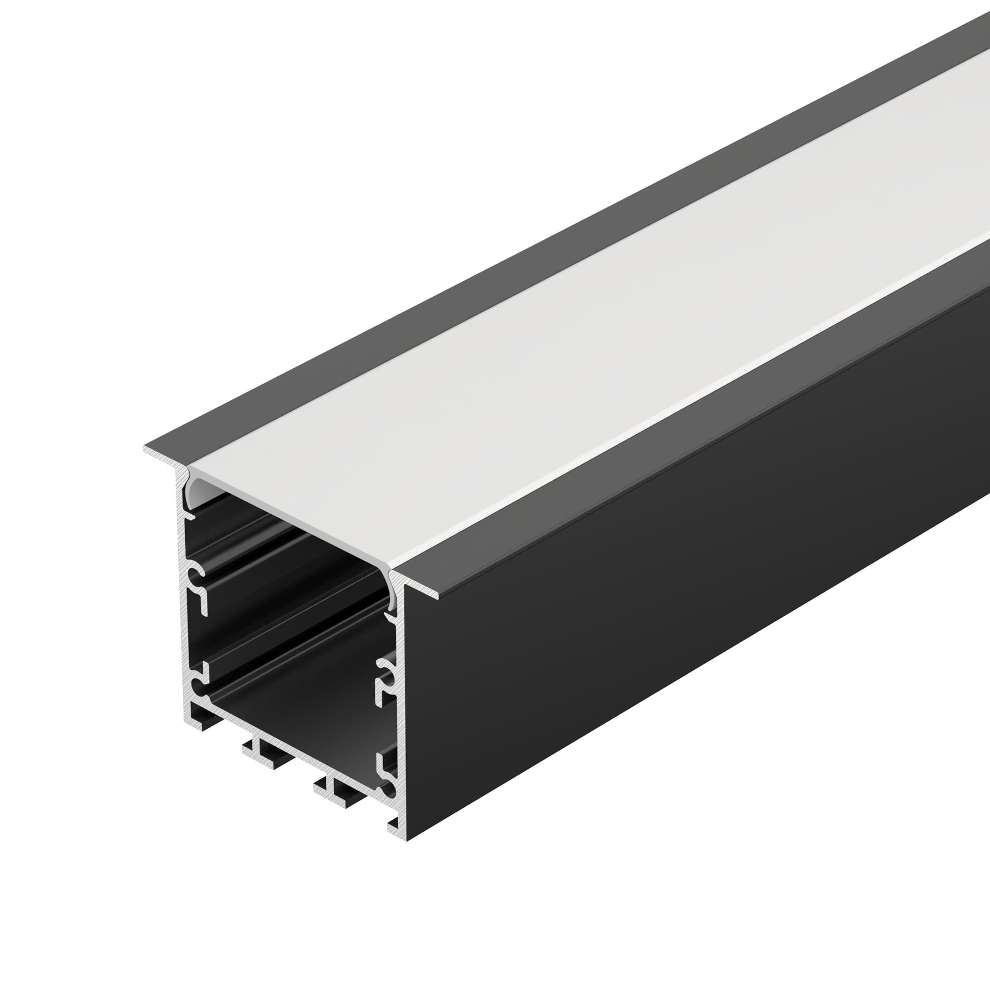 Профиль LINIA49-F-S-2000 BLACK (ARL, алюминий)