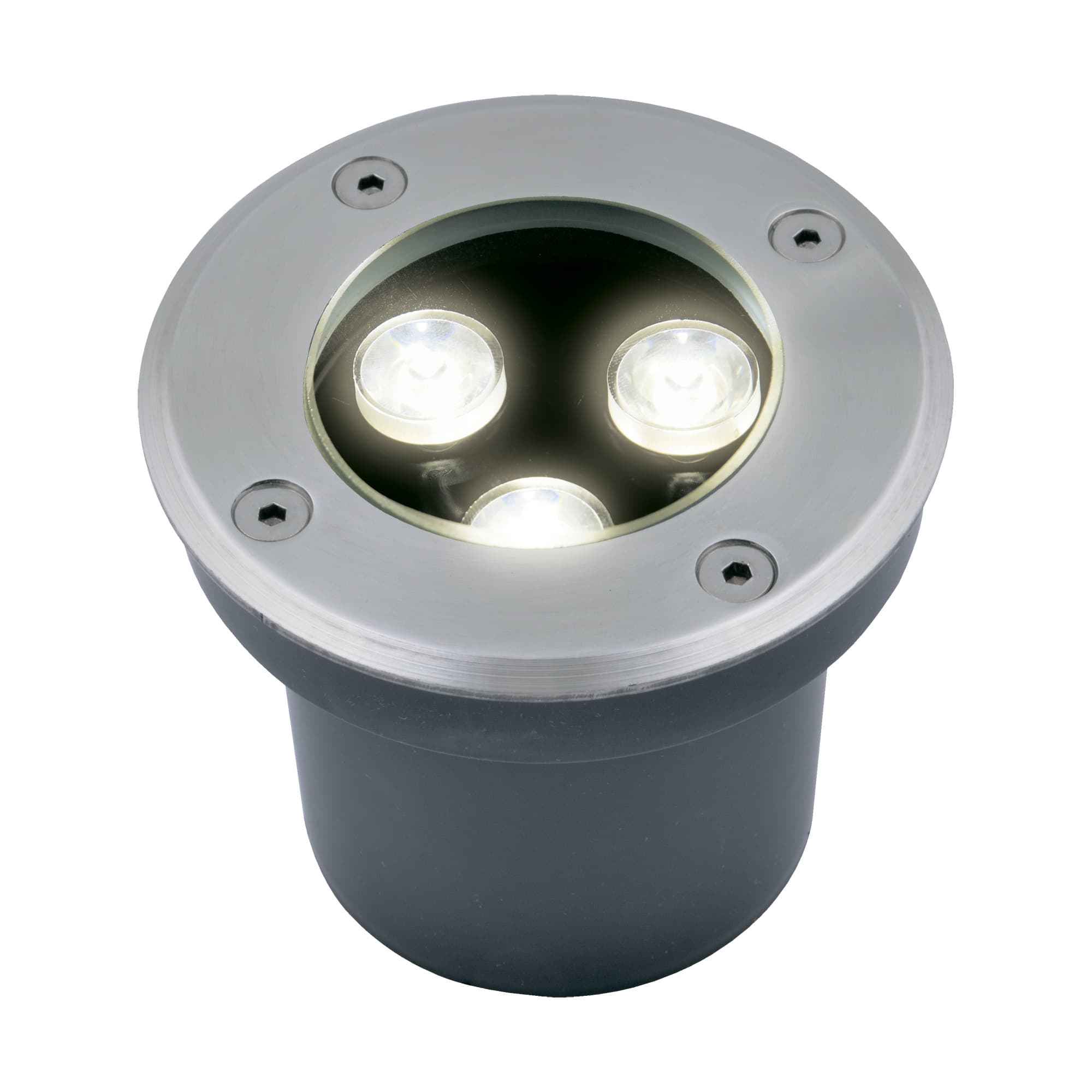 Светильник светодиодный уличный ULU-B10A-3W/2700K IP67 GREY. Архитектурный встраиваемый. Теплый белый свет (2700К). Корпус серый