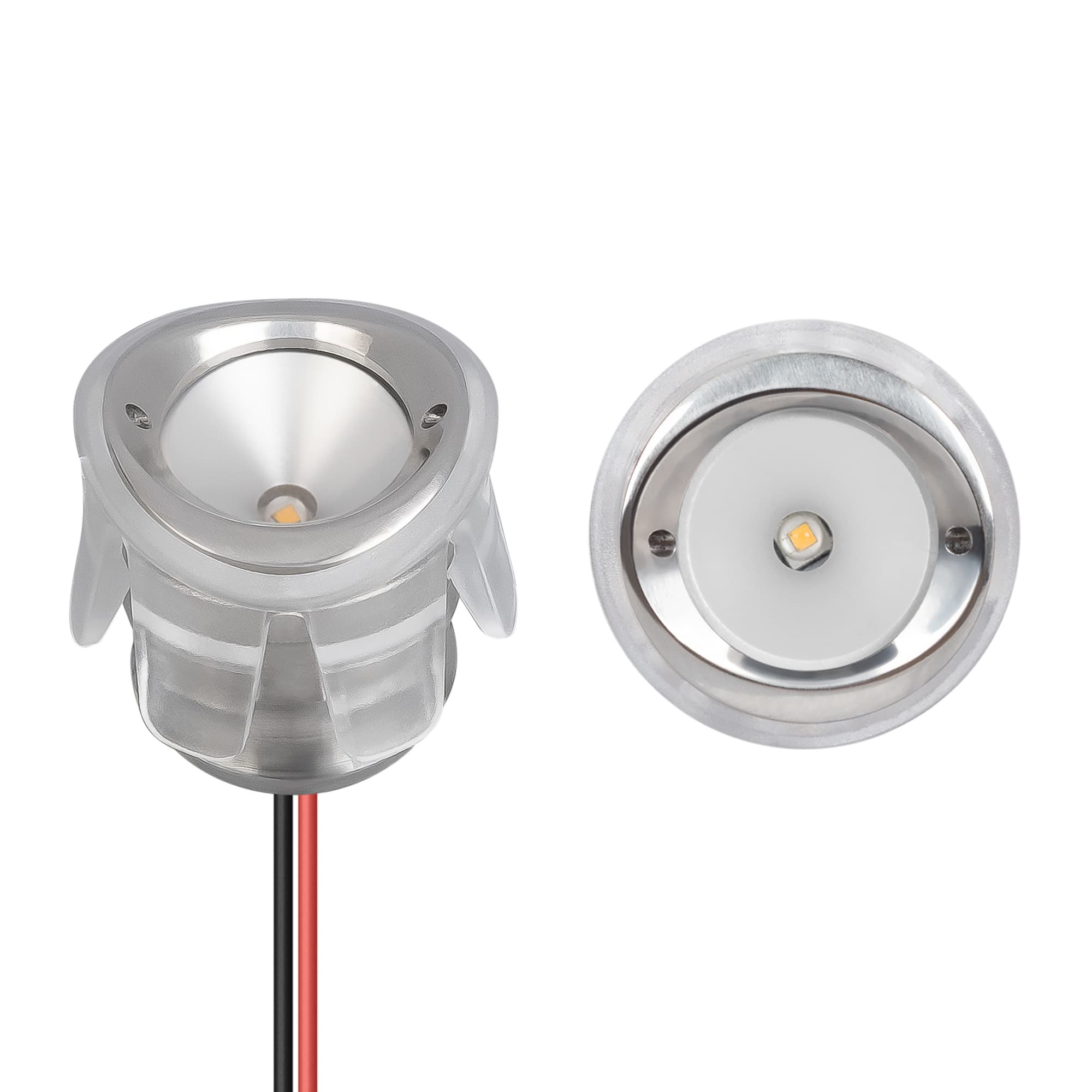 Светильник светодиодный ALT-LODESTAR-HANDRAIL-R27-1.5W Warm3000 (SL, 70 deg, 12-24V) (ARL, IP67 металл, 3 года)