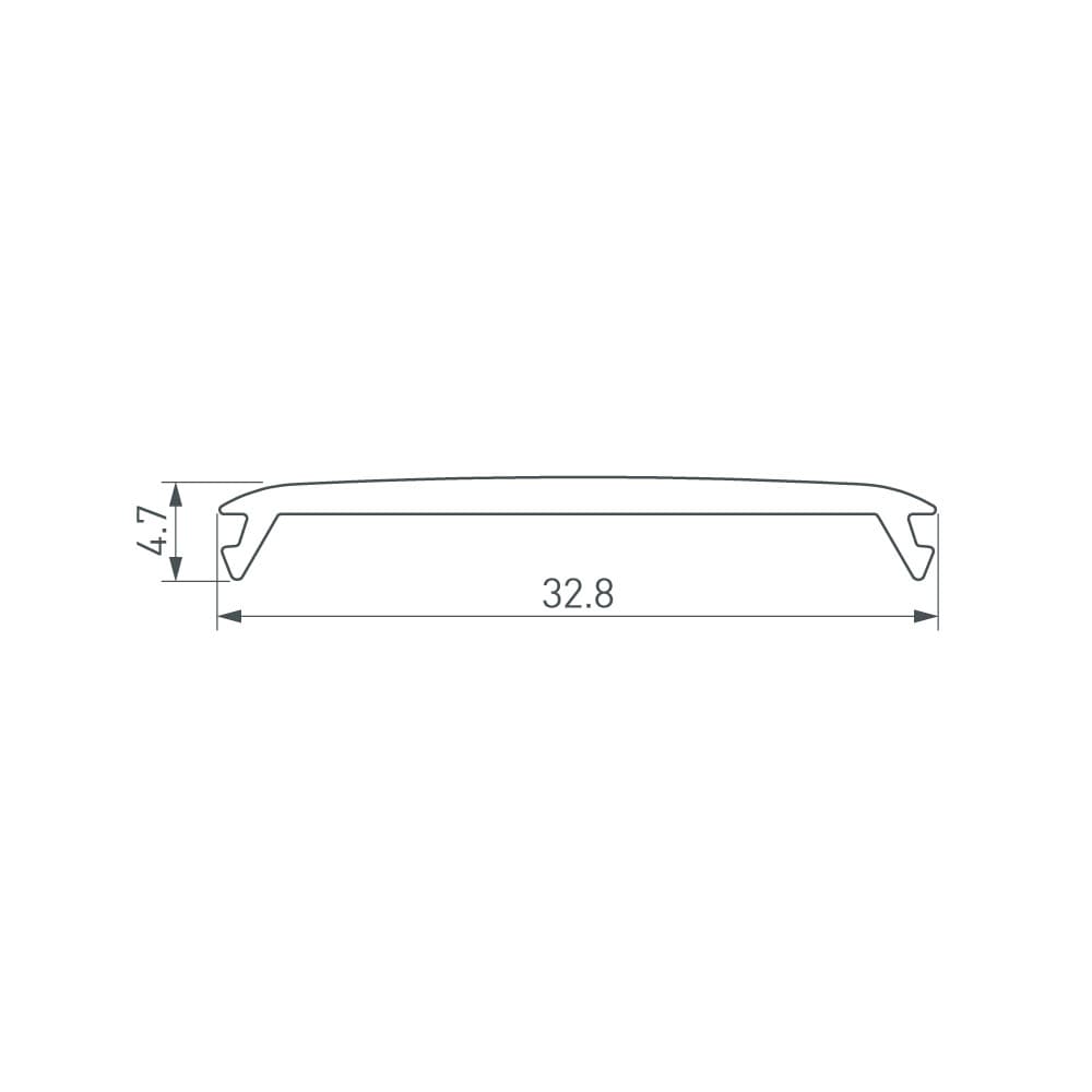 Экран ARH-WIDE-B-H20-2000 Round Opal (ARL, Пластик)