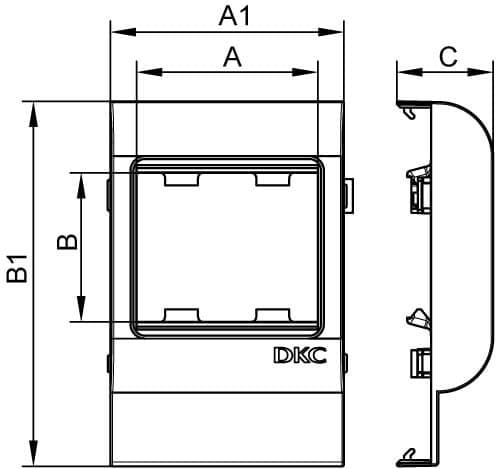 Рамка-суппорт под 2 модуля 45x45мм PDA-45N 150 IN-Liner