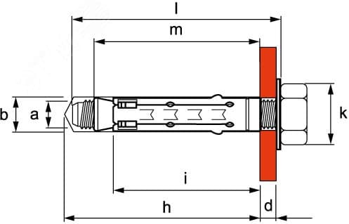 Анкер М10 стандартный (30 шт.)
