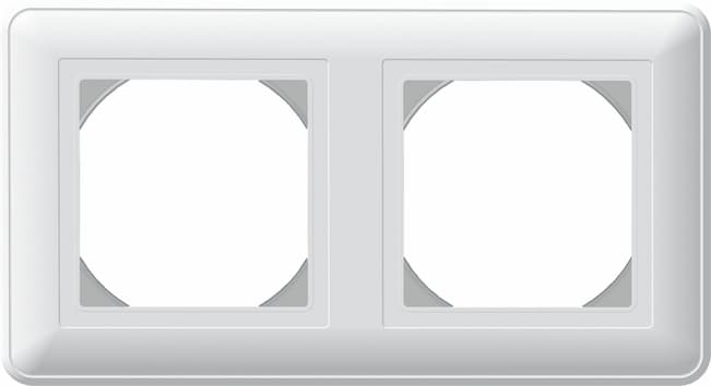 W59 Рамка 2 поста IP44 белая