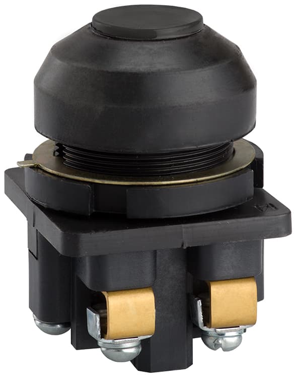 Кнопка КЕ-081 исп3 (2р) черная IP54