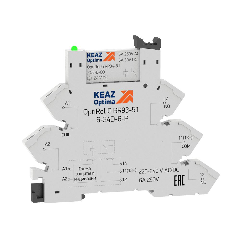 Модуль релейный OptiRel G RM38-61-12D-6-P-CO