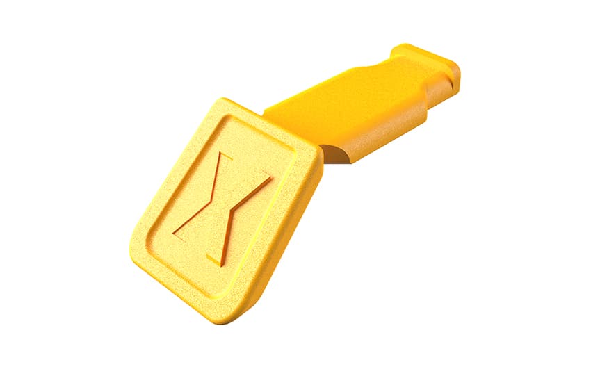 Клипса цветная, желтая, 10 шт, для маркировки инструмента KNIPEX, ColorCode Clip