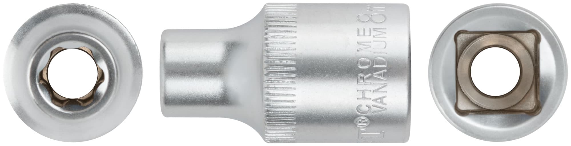 Головка 6-гранная CrV 1/2'' 8 мм