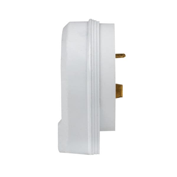 Вилка для разъема РШ-ВШ 32А 250В 2P+PE пластиковая бел.