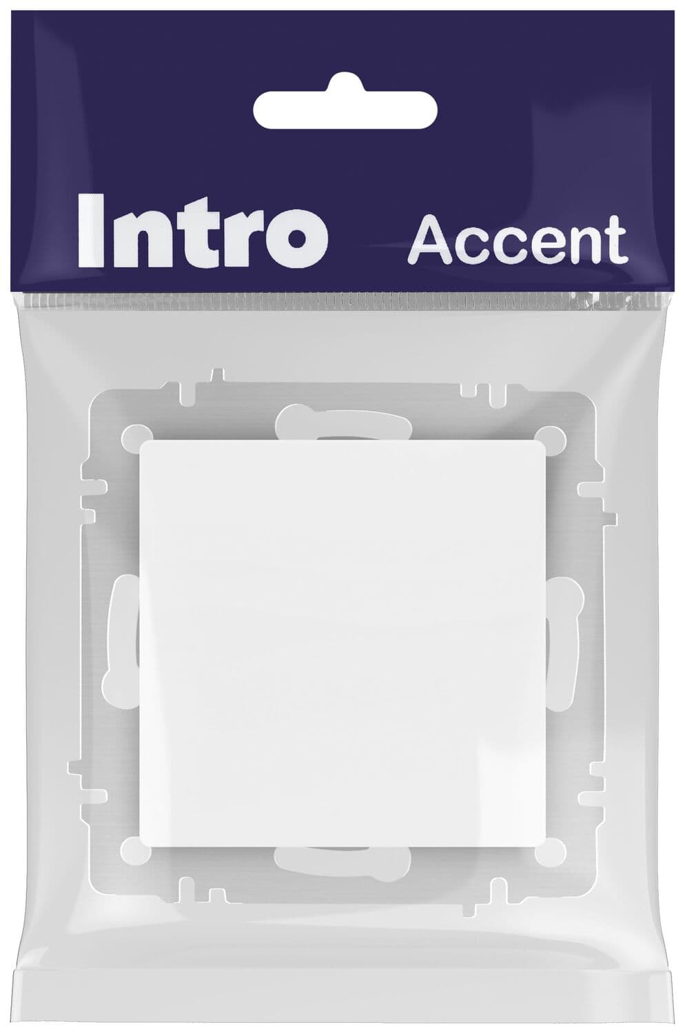 Переключатель Intro Accent 6-103-01М , 10А-250В, IP20, СУ, Accent, AL/CU, белый матовый