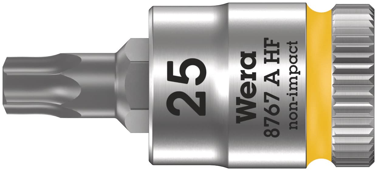Головка торцевая 8767 A HF TORX Zyklop со вставкой DR 1/4 с функцией фиксации крепежа TX 25X28 мм