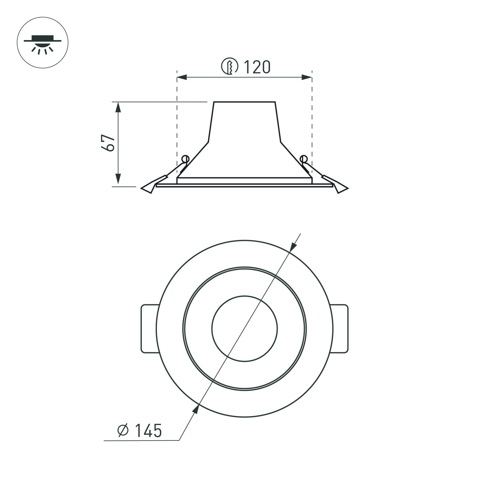 Блок питания ARPJ-SN-45500 (24W, 21-45V, 500mA)