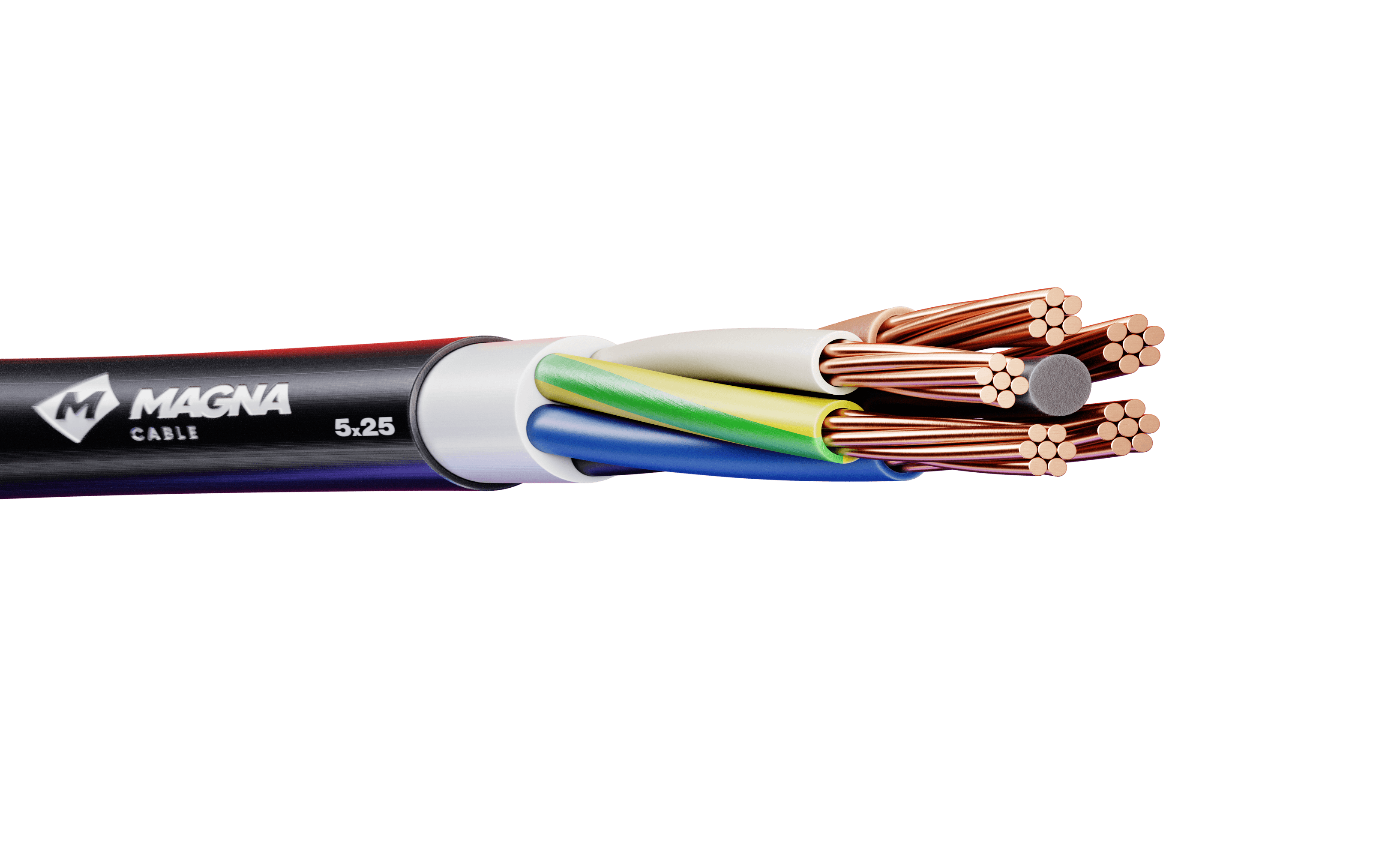 Кабель ППГнг(А)-HF 5х25 мк(N,PE)  0,66