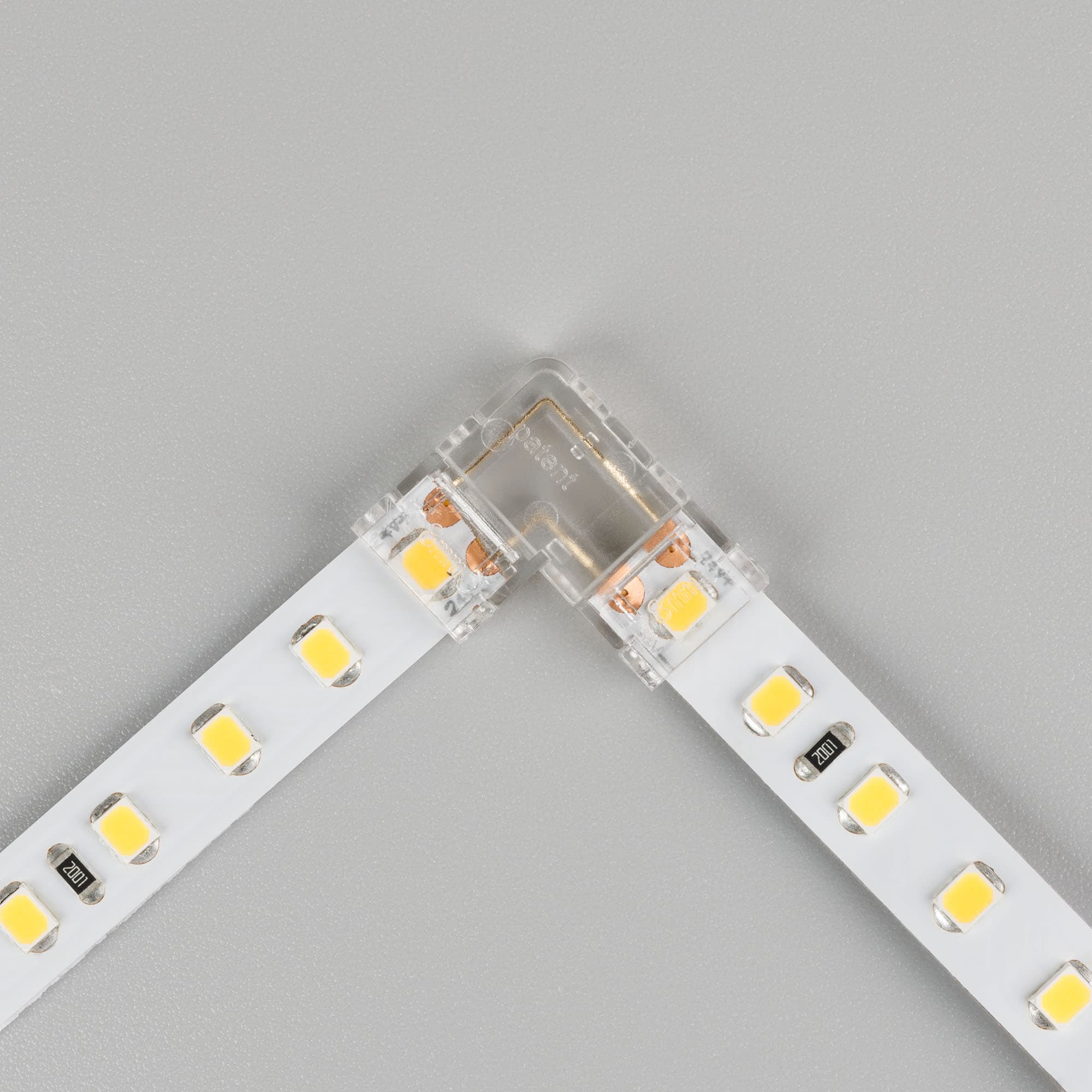 Коннектор угловой FIX-MONO-8mm-2pin-STS (Прозрачный)