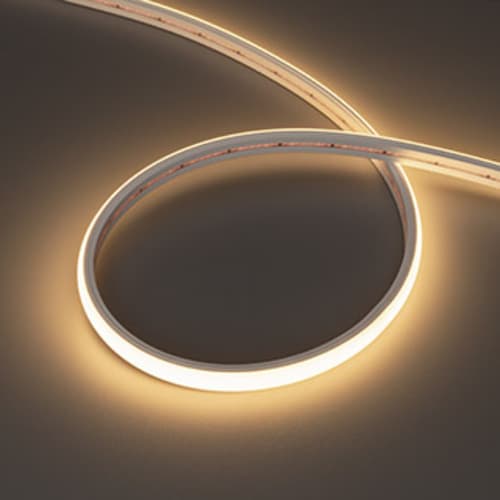 Лента светодиодная герметичная MOONLIGHT-TOP-X320-11x7mm 24V Warm3000 (10 W/m, IP65, CSP, 0,5m, wire x1) (ARL, 320 LED/m)