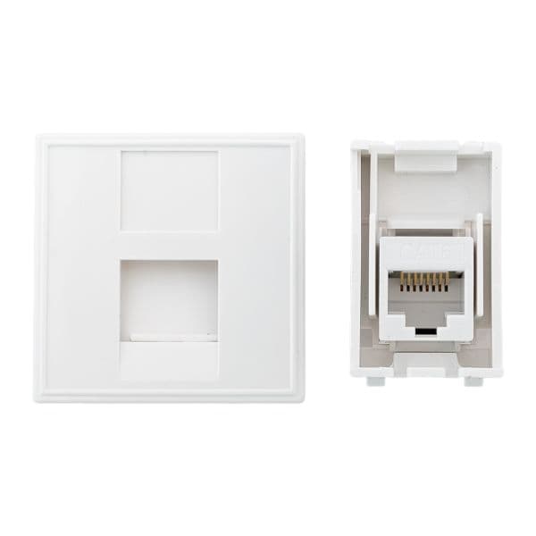 Розетка RJ45, категории 6 (ширина 2 модуля)