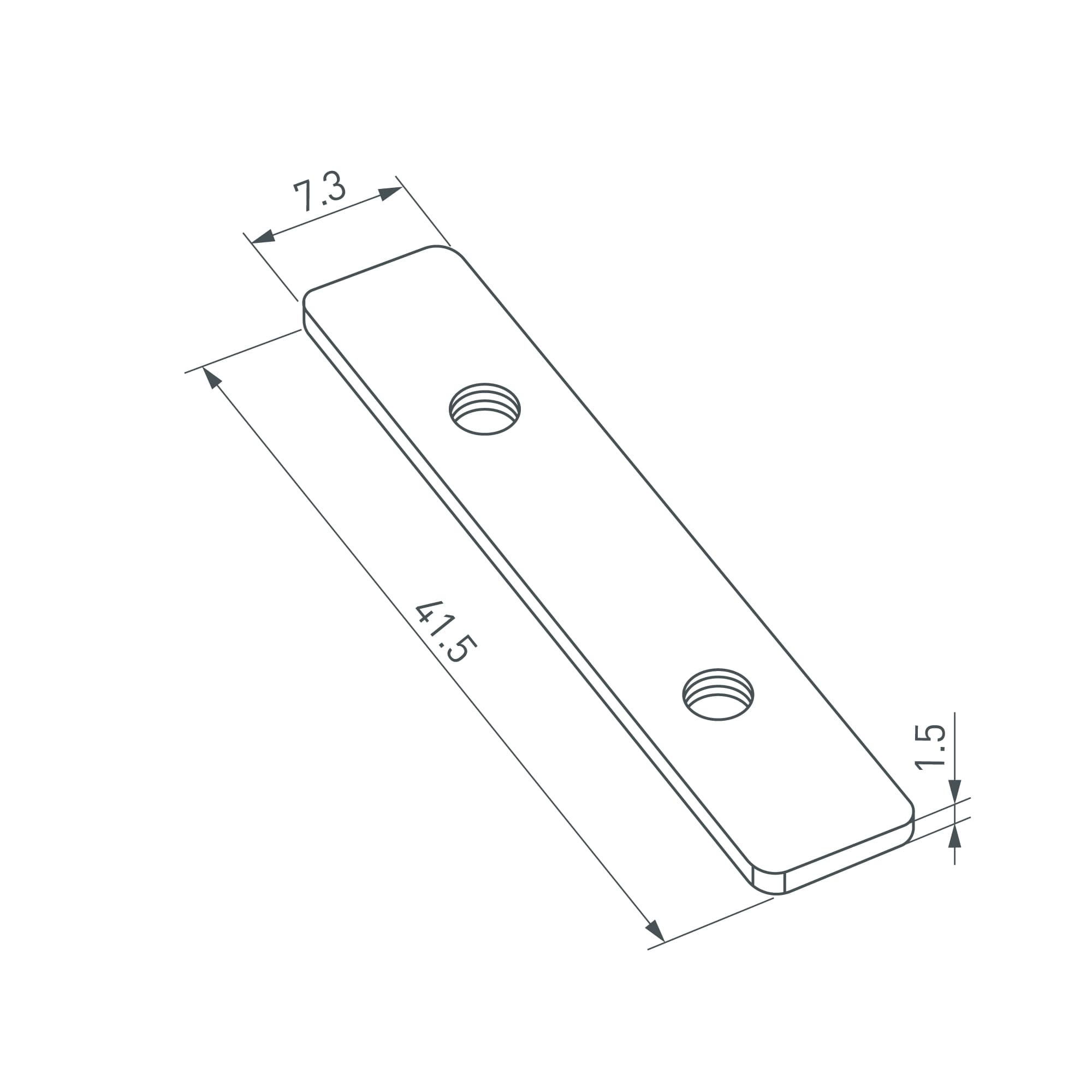 Соединитель профиля FANTOM-W23-180 Set (Металл)
