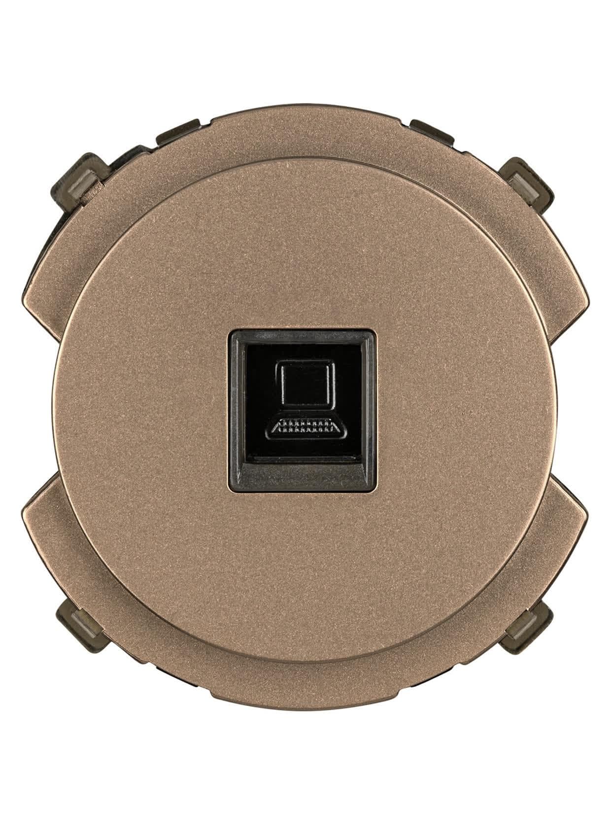 Розетка компьютерная RJ45 бронза  Байкал TDM