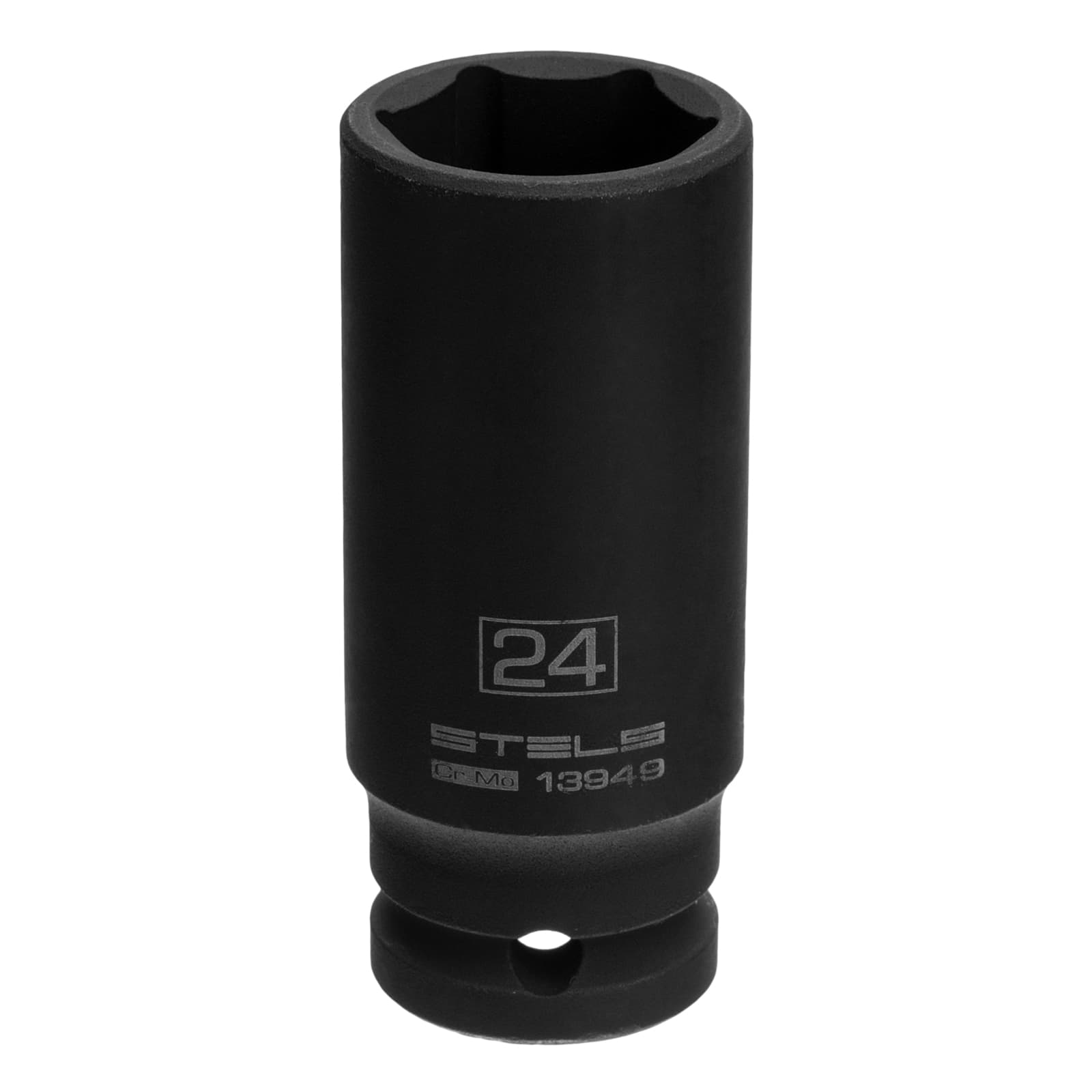 Головка ударная удлиненная шестигранная, 24 мм, 1/2', CrMo