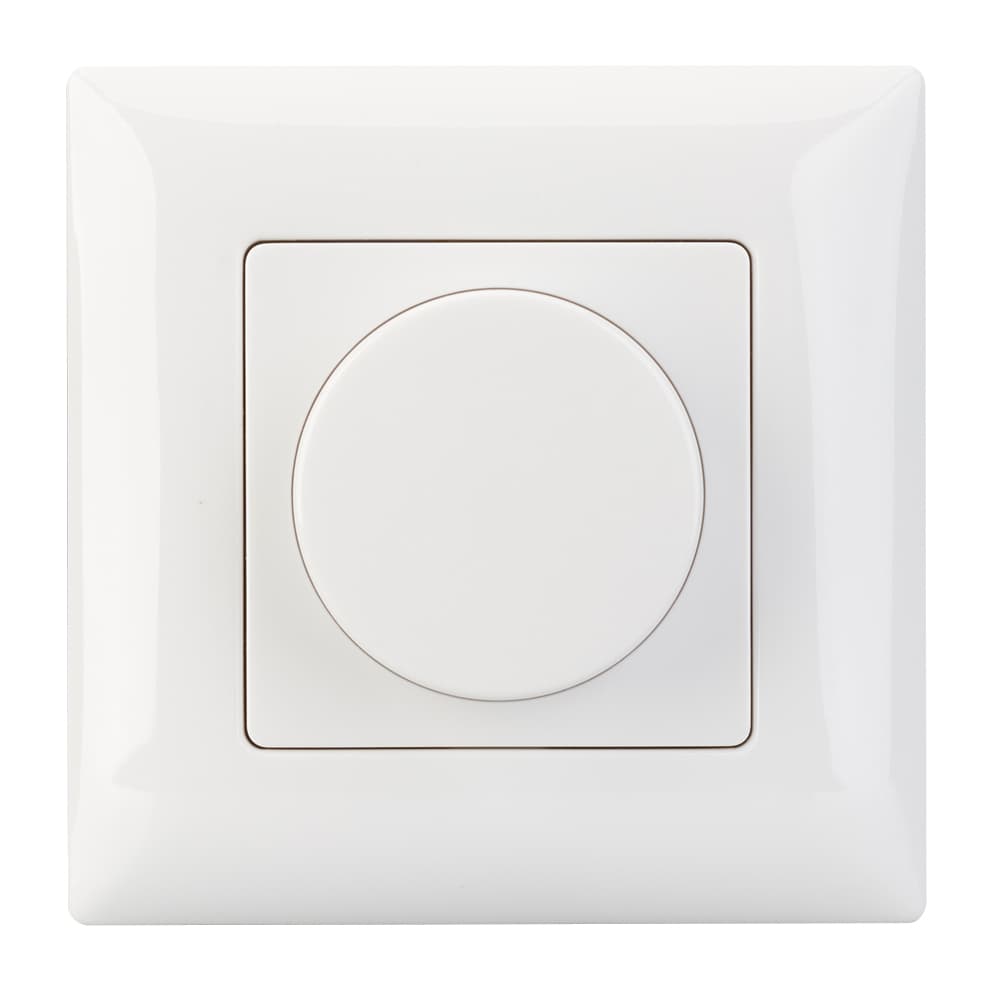 Панель SMART-P14-DIM-IN White (230V, 3A, 0-10V, Rotary, 2.4G) (ARL, IP20 Пластик, 5 лет)