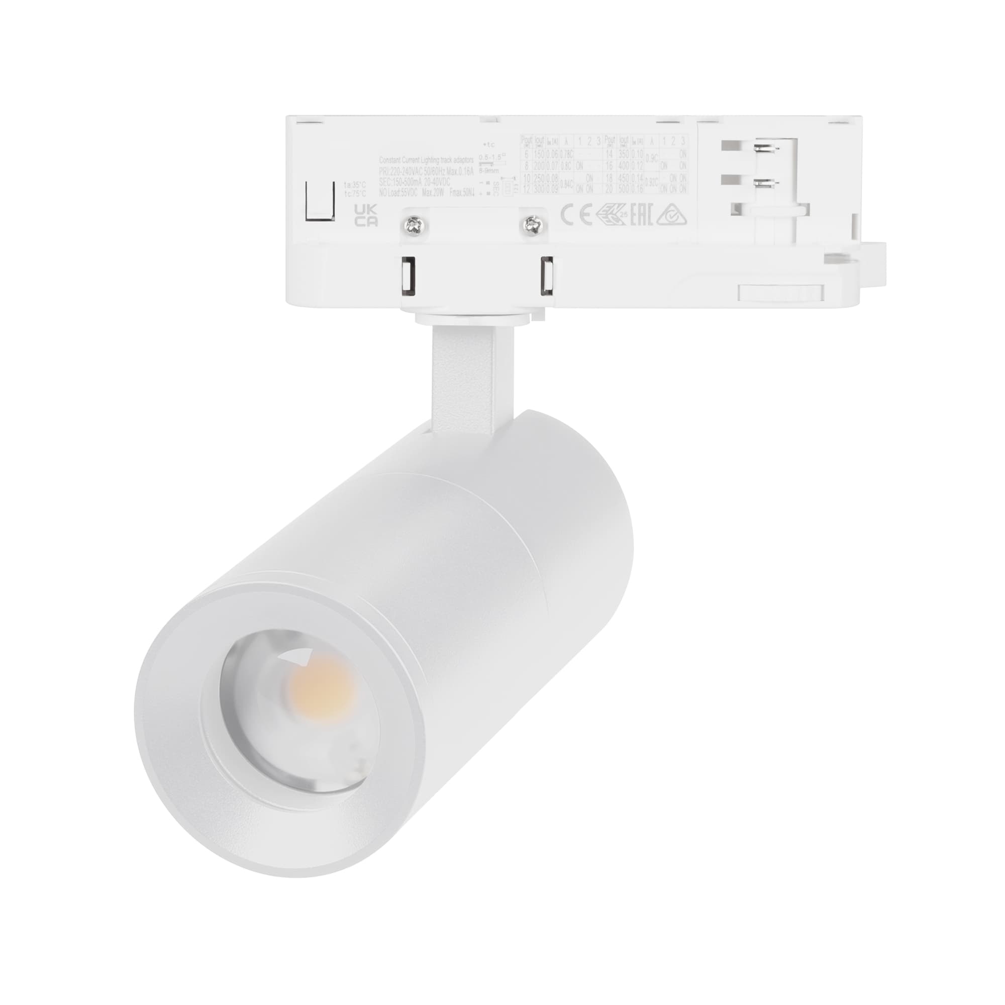 Светильник LGD-ARTEMIS-TRACK-4TR-R55-12W Warm3000 (WH, 8-80 deg, 230 В) (IP20 Металл, 5 лет)