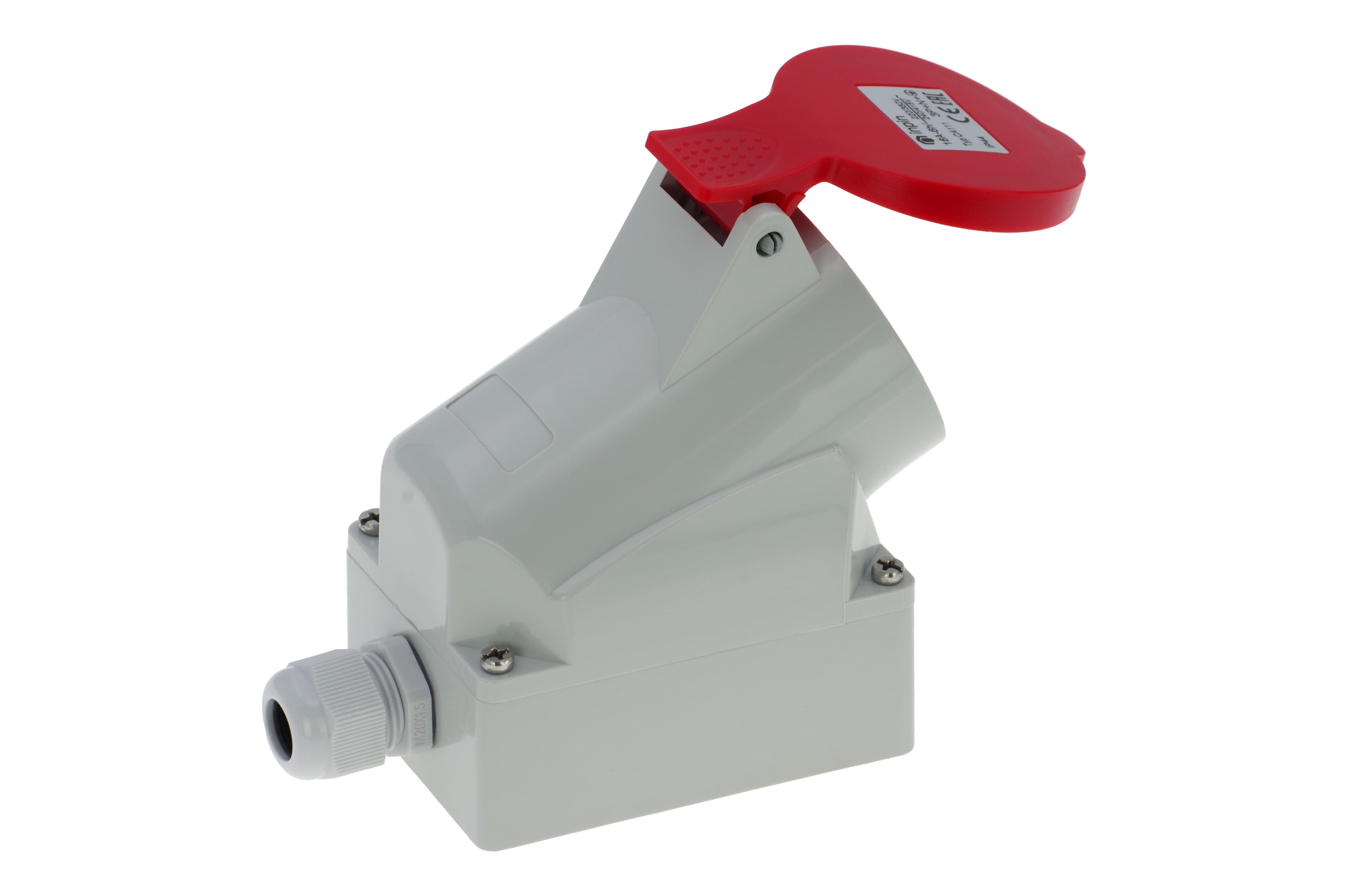 Розетка настенная 16A/400V/3P+N+E/IP44