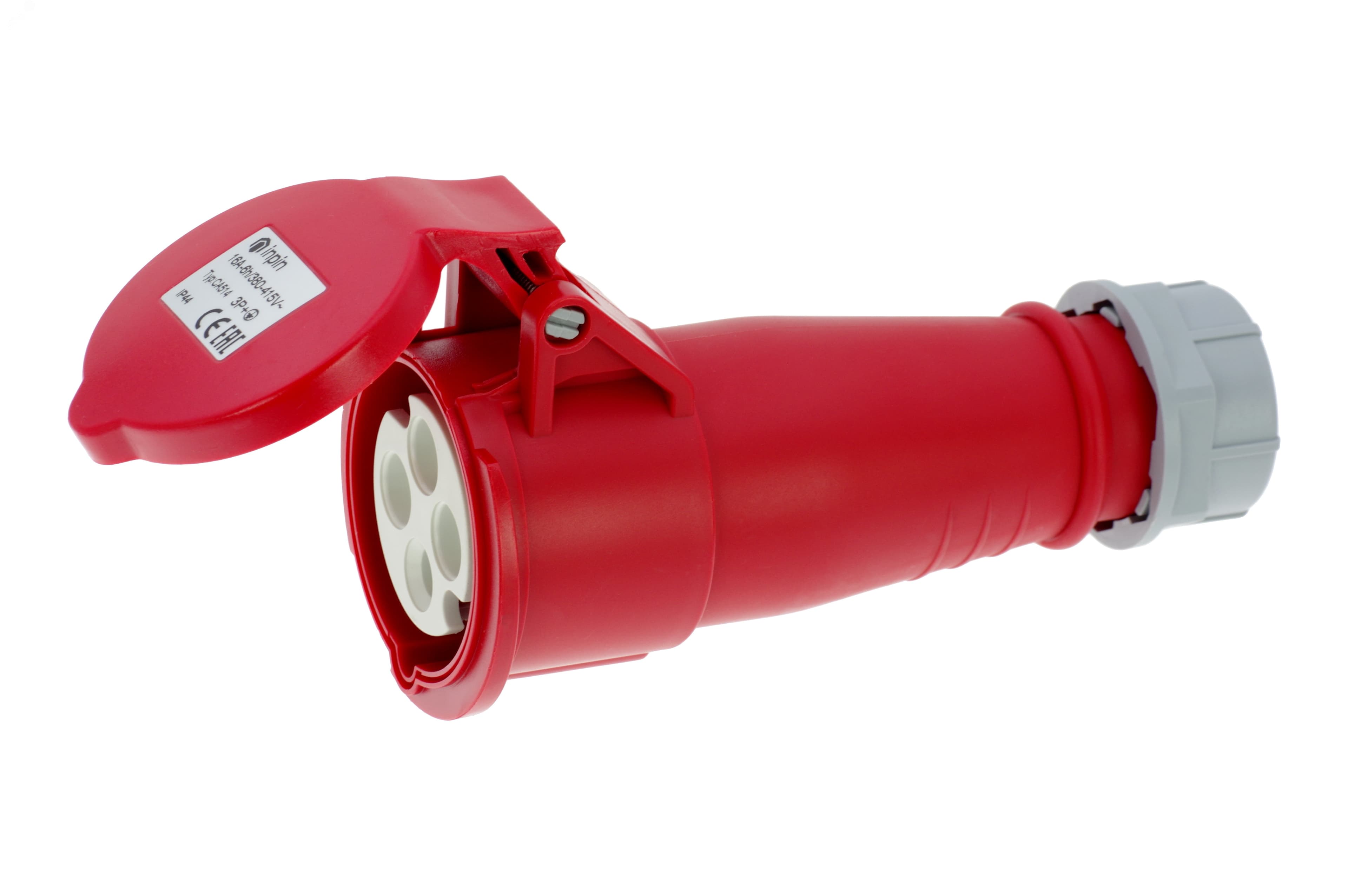 Розетка кабельная 16A/400V/3P+E/IP44