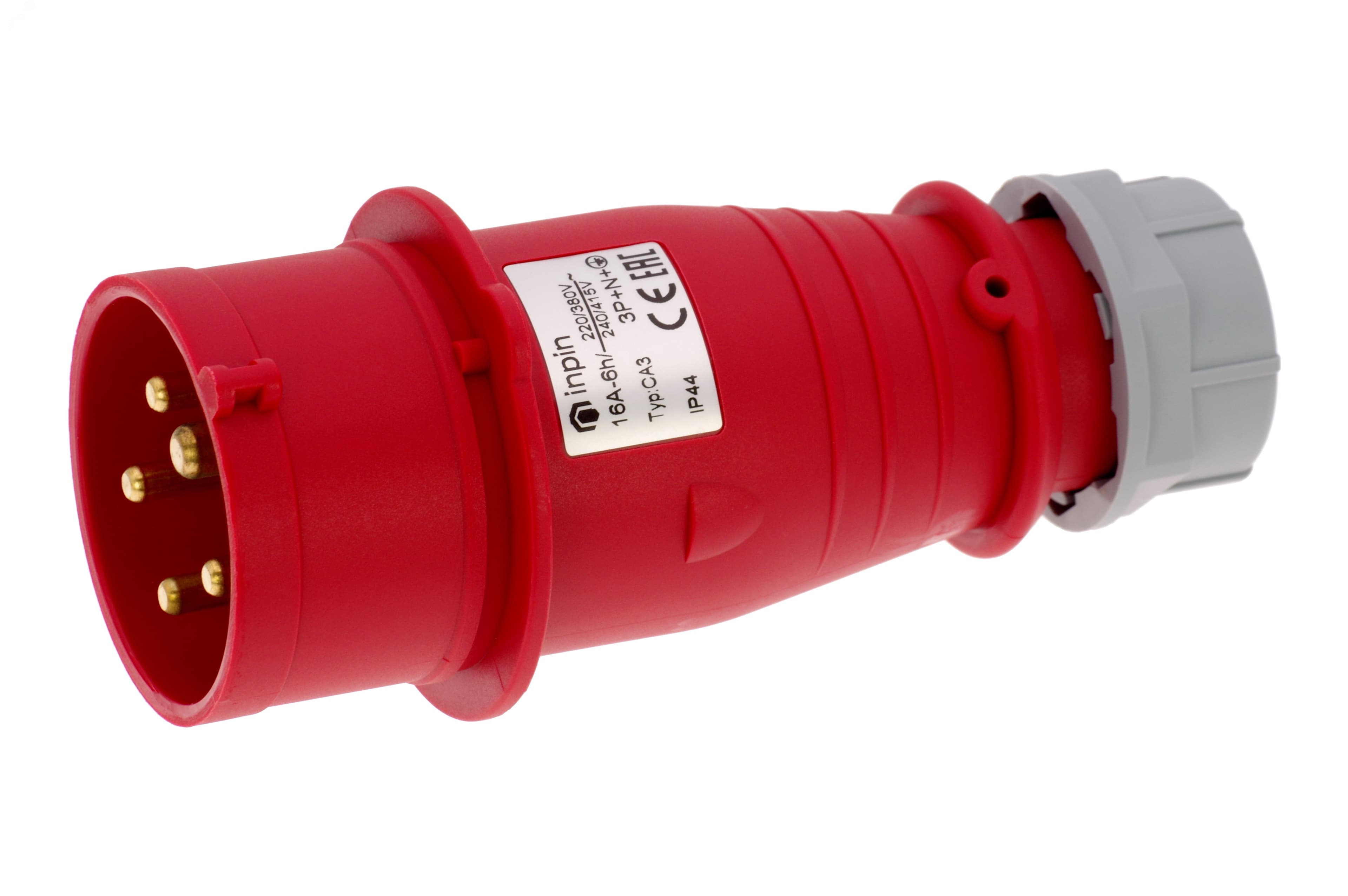 Вилка кабельная 16A/400V/3P+N+E/IP44